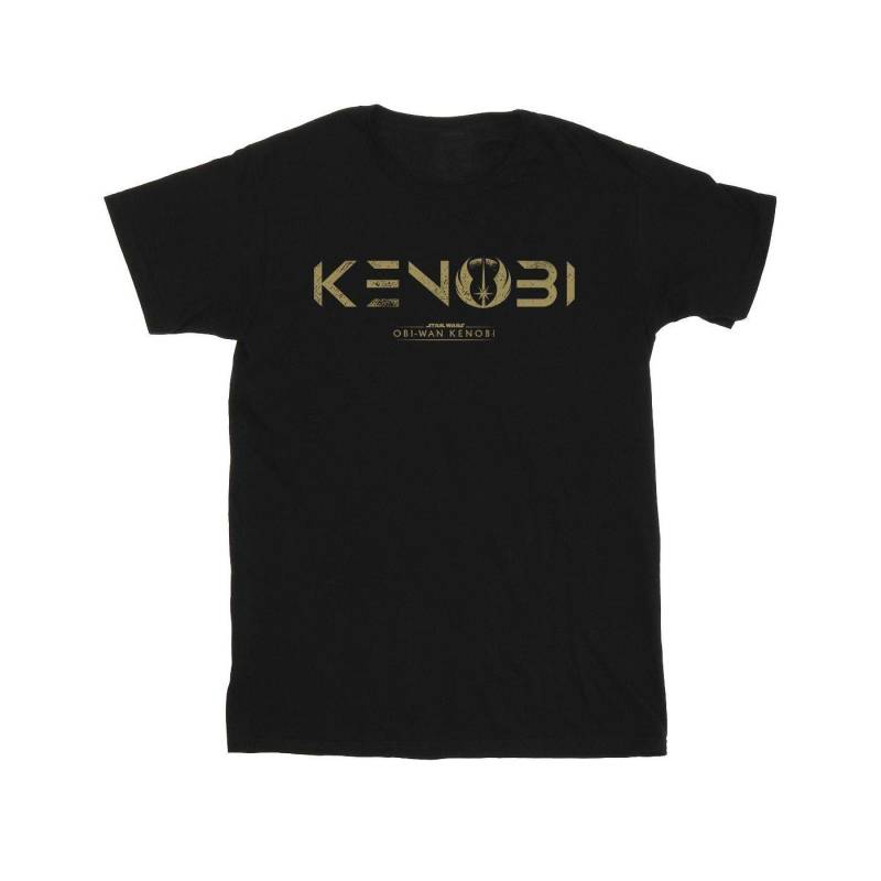 Obiwan Kenobi Logo Tshirt Herren Schwarz XXL von STAR WARS