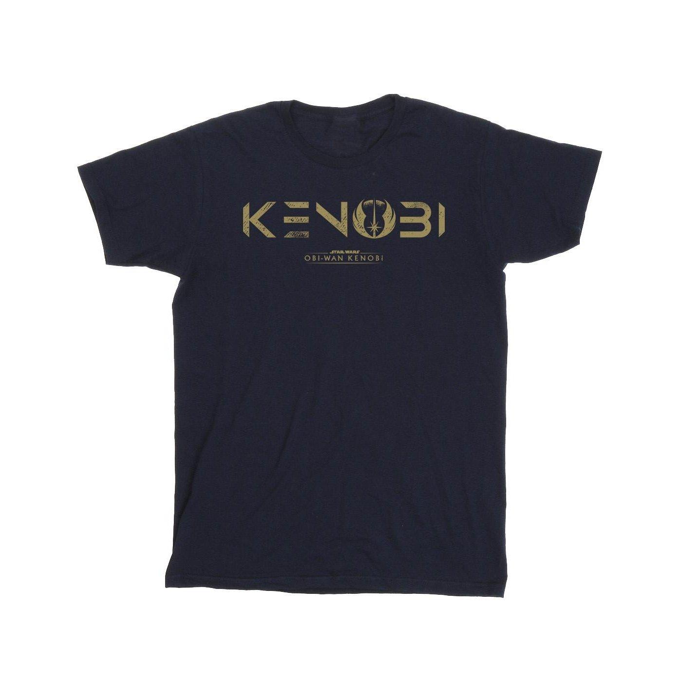 Obiwan Kenobi Logo Tshirt Jungen Marine 152-158 von STAR WARS