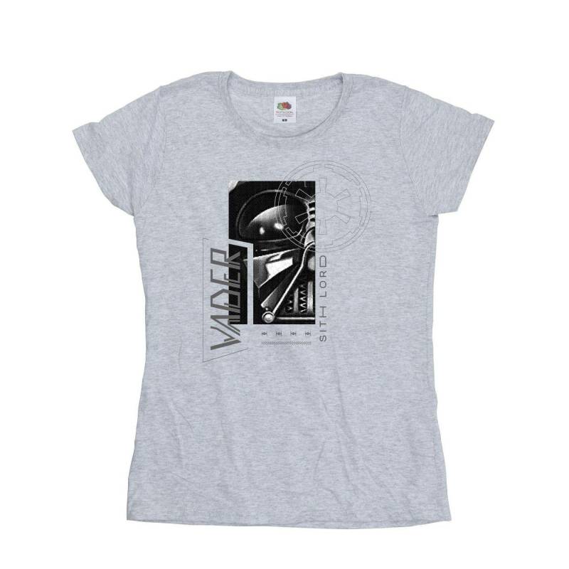 Obiwan Kenobi Sith Scifi Collage Tshirt Damen Grau S von STAR WARS