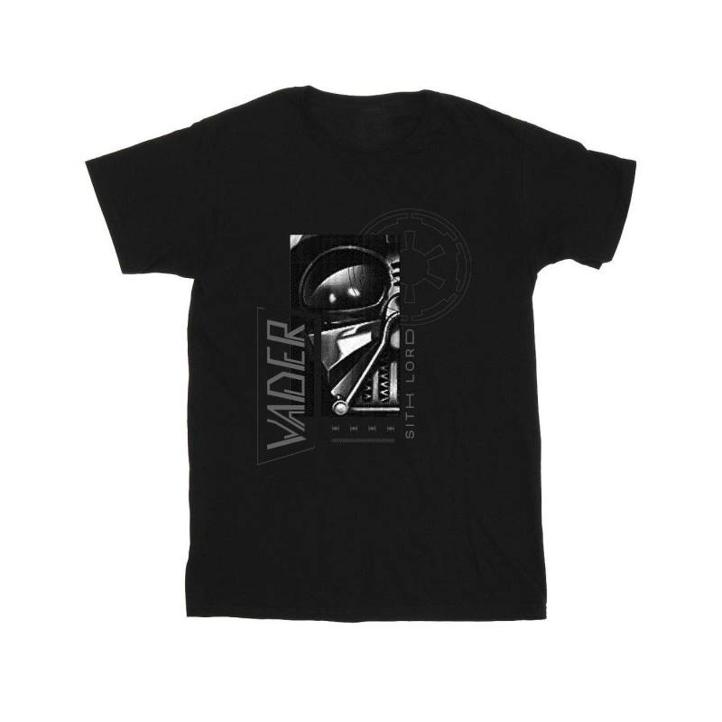 Obiwan Kenobi Sith Scifi Collage Tshirt Mädchen Schwarz 116 von STAR WARS