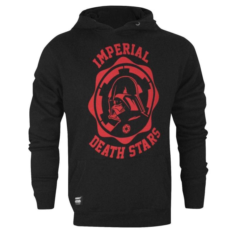 Offizieller Imperial Death Stars College Kapuzenpullover Damen Schwarz M von STAR WARS