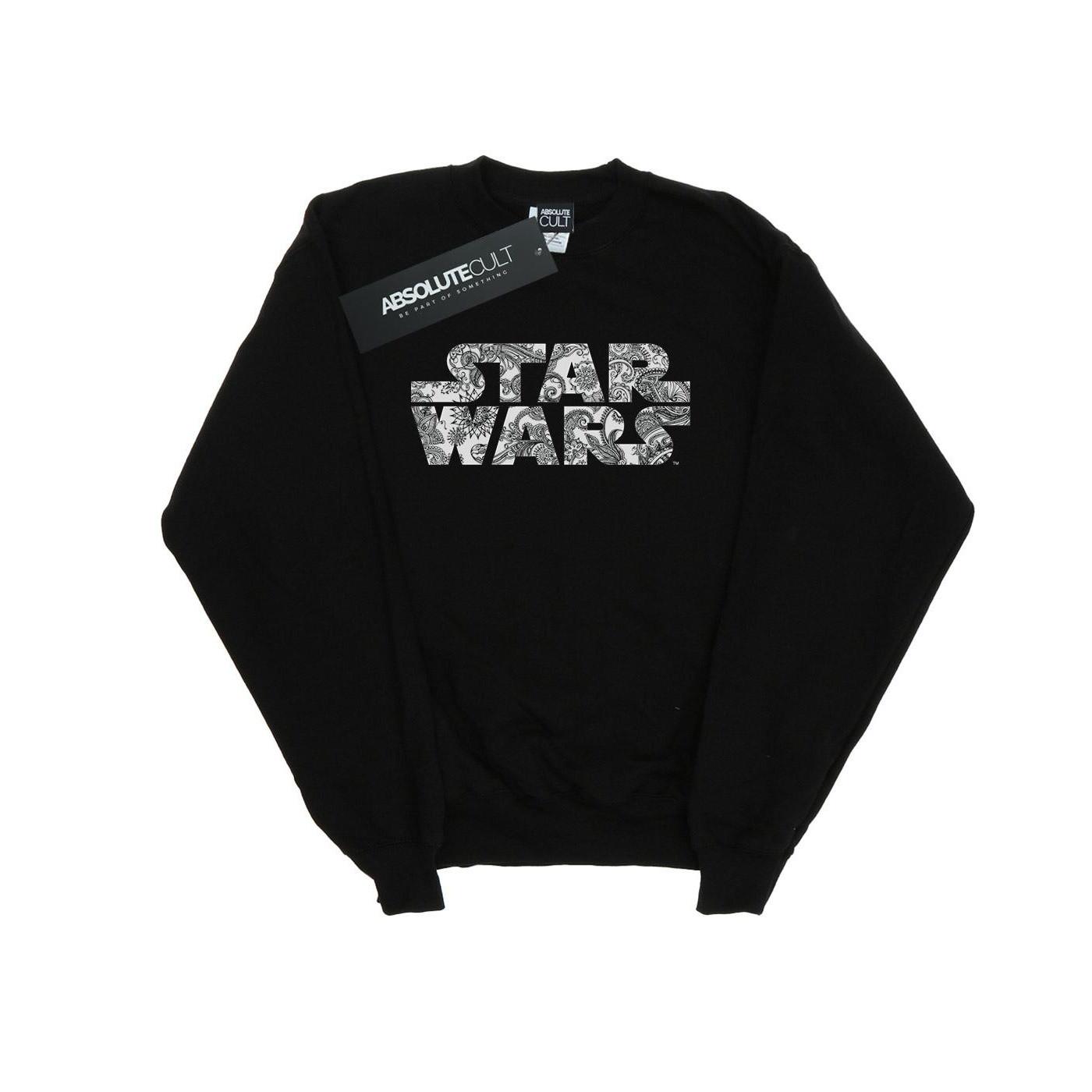 Ornamental Logo Sweatshirt Damen Schwarz L von STAR WARS