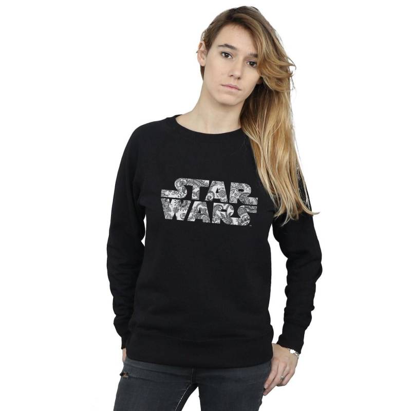 Ornamental Logo Sweatshirt Damen Schwarz L von STAR WARS