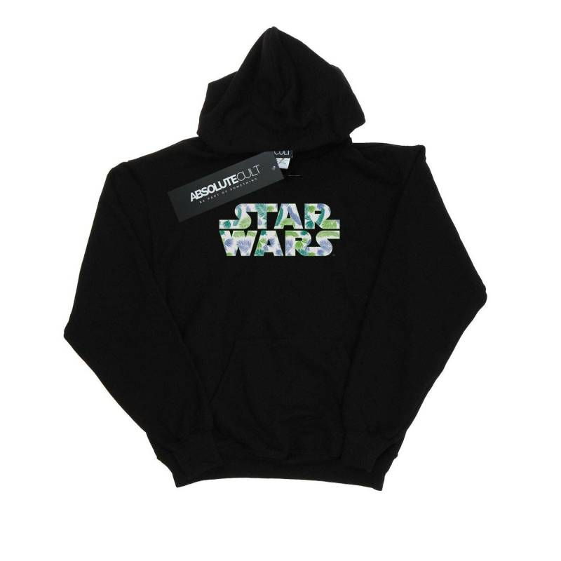 Palm Logo Kapuzenpullover Mädchen Schwarz 116 von STAR WARS