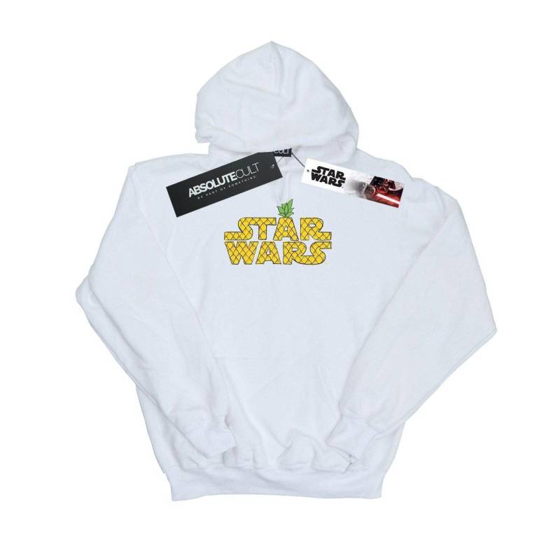 Pineapple Logo Kapuzenpullover Jungen Weiss 128 von STAR WARS