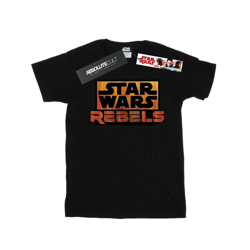 Rebels Logo Tshirt Damen Schwarz 3XL von STAR WARS