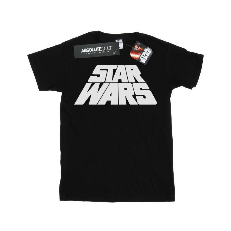 Retro Logo Tshirt Herren Schwarz 3XL von STAR WARS