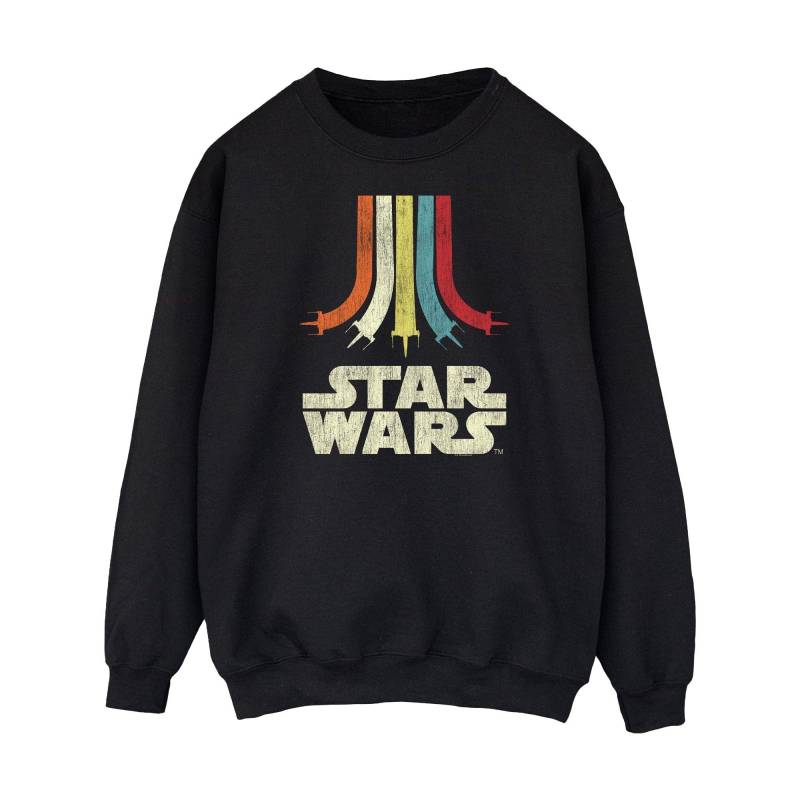 STAR WARS - Retro Sweatshirt, für Damen, Schwarz, Größe L von STAR WARS