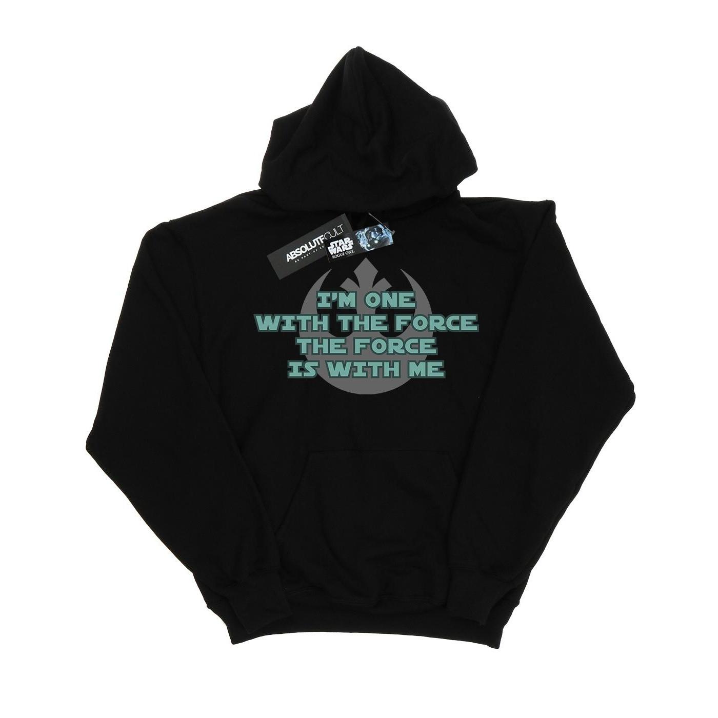 Rogue One I'm One With The Force Green Kapuzenpullover Herren Schwarz M von STAR WARS