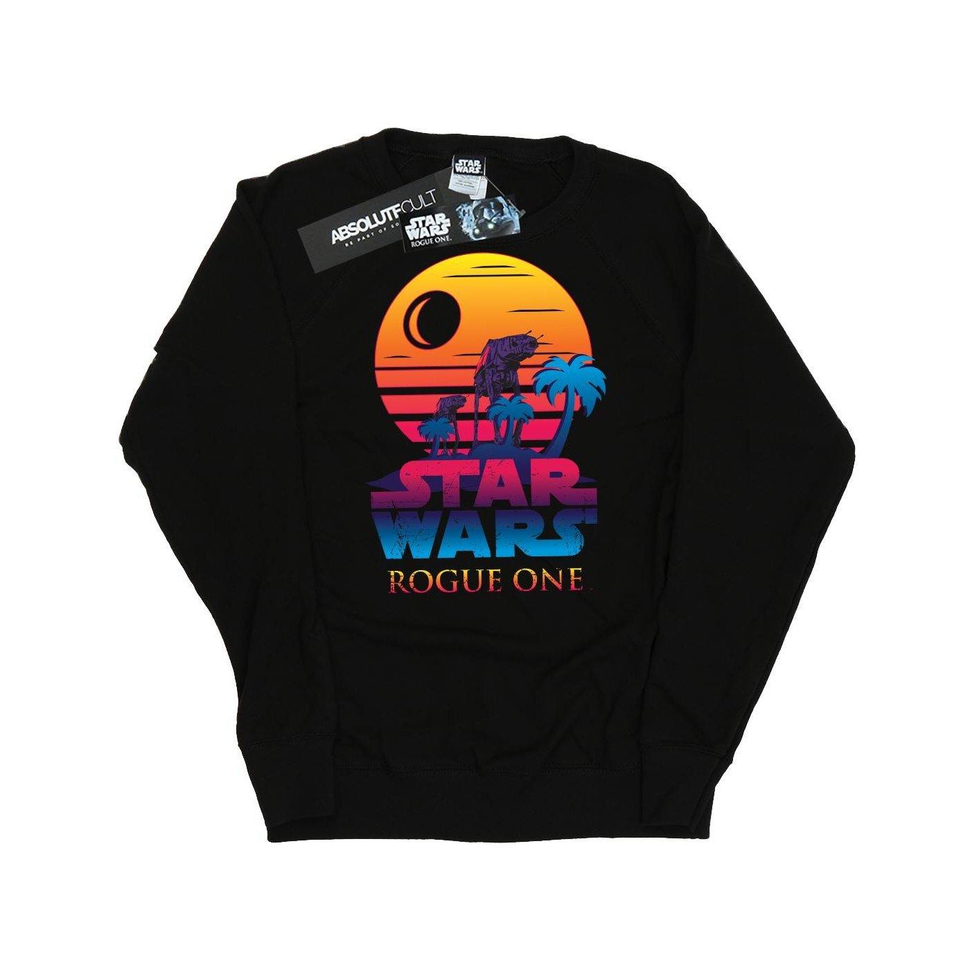 Rogue One Logo Sunset Sweatshirt Damen Schwarz XS von STAR WARS