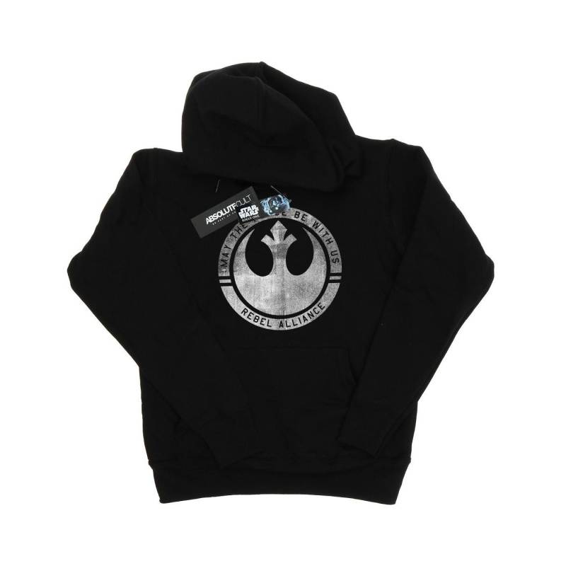 Rogue One May The Force Be With Us Kapuzenpullover Damen Schwarz XL von STAR WARS