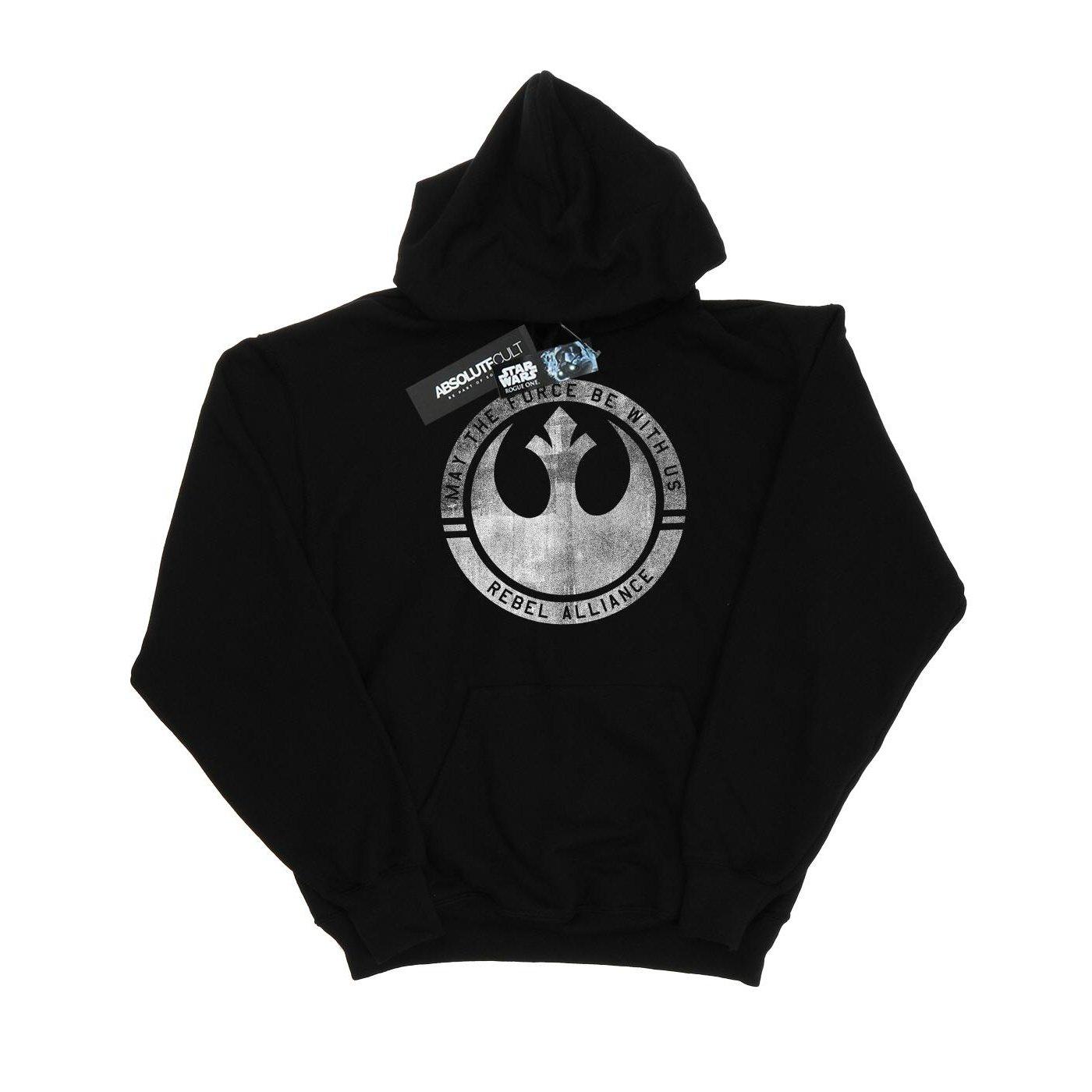 Rogue One May The Force Be With Us Kapuzenpullover Herren Schwarz L von STAR WARS