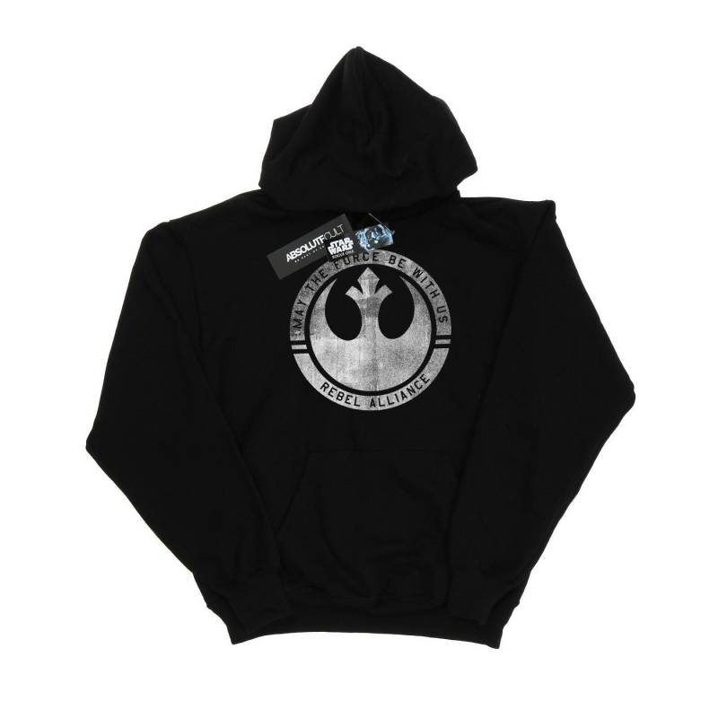 Rogue One May The Force Be With Us Kapuzenpullover Herren Schwarz S von STAR WARS