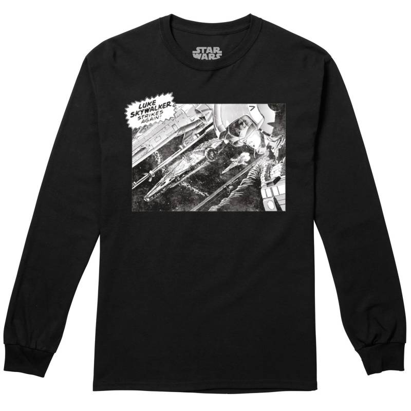 Skywalker Strikes Again Tshirt Langärmlig Herren Schwarz L von STAR WARS