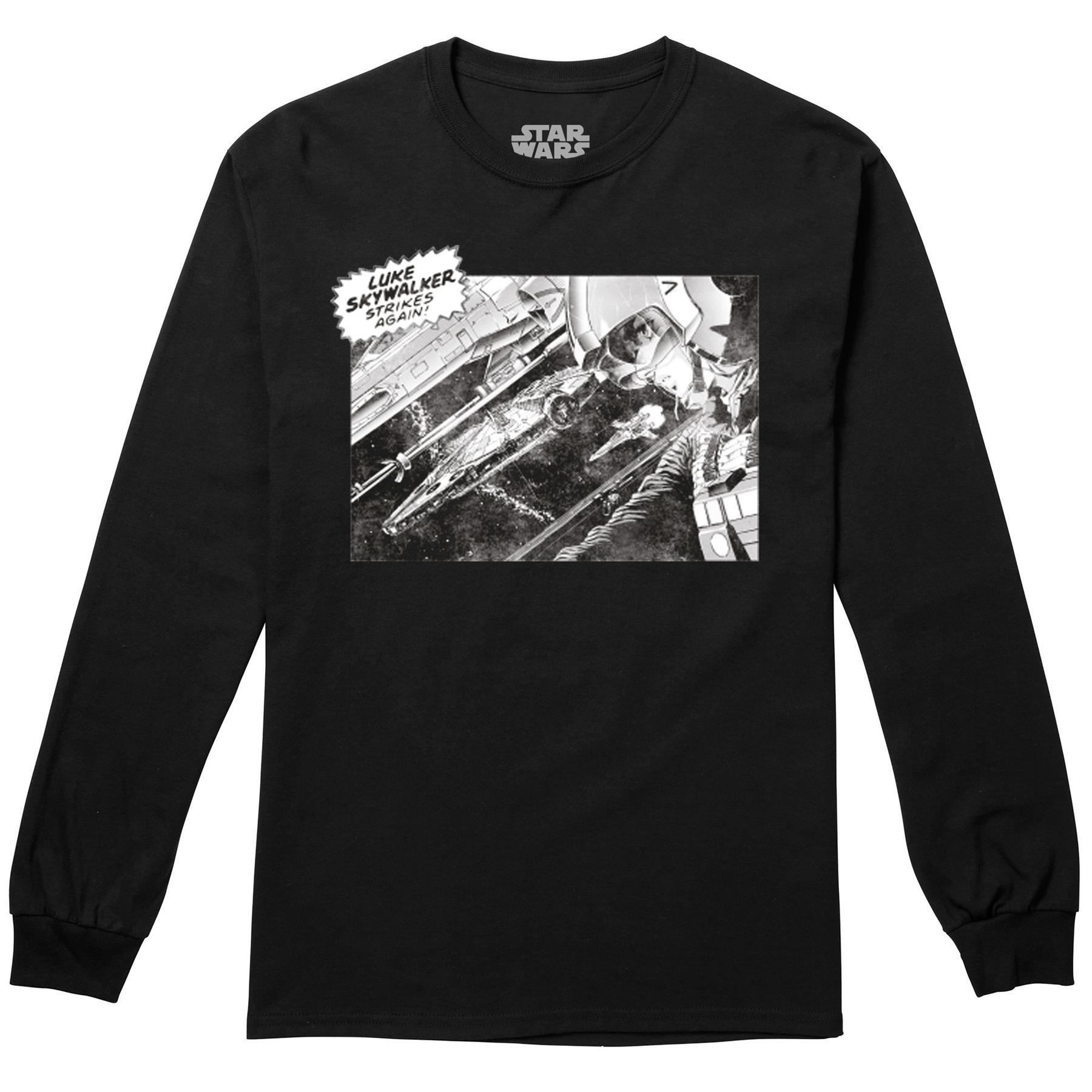 Skywalker Strikes Again Tshirt Langärmlig Herren Schwarz M von STAR WARS