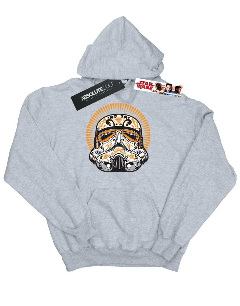 Stormtrooper Dia De Los Muertos Kapuzenpullover Herren Grau M von STAR WARS