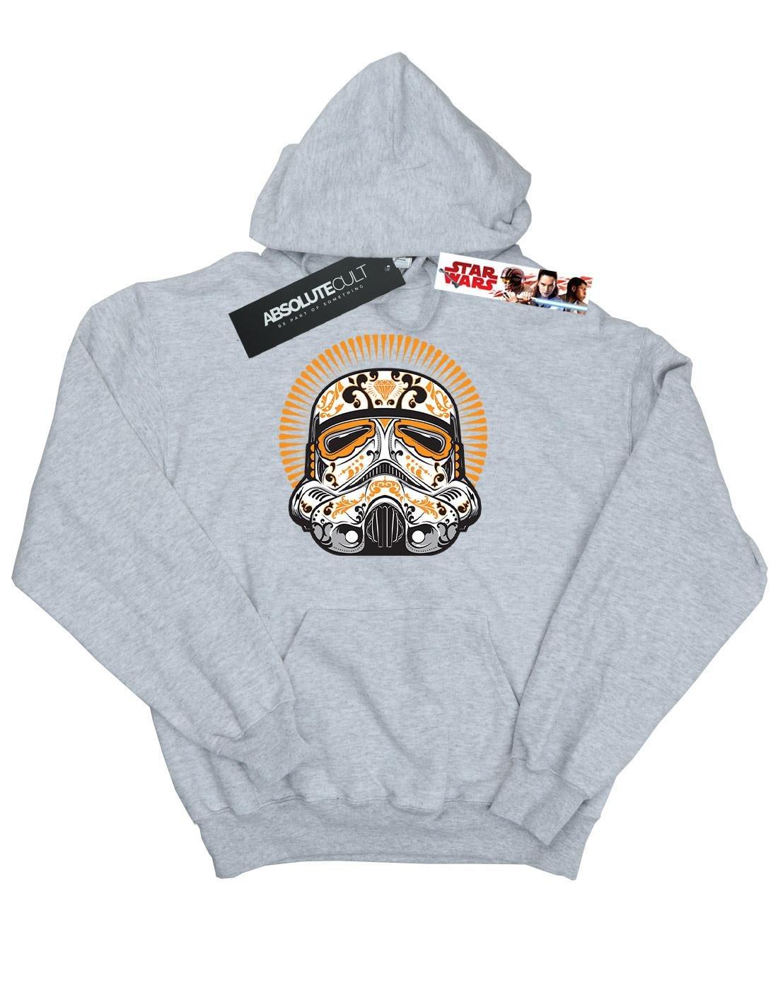 Stormtrooper Dia De Los Muertos Kapuzenpullover Herren Grau XXL von STAR WARS