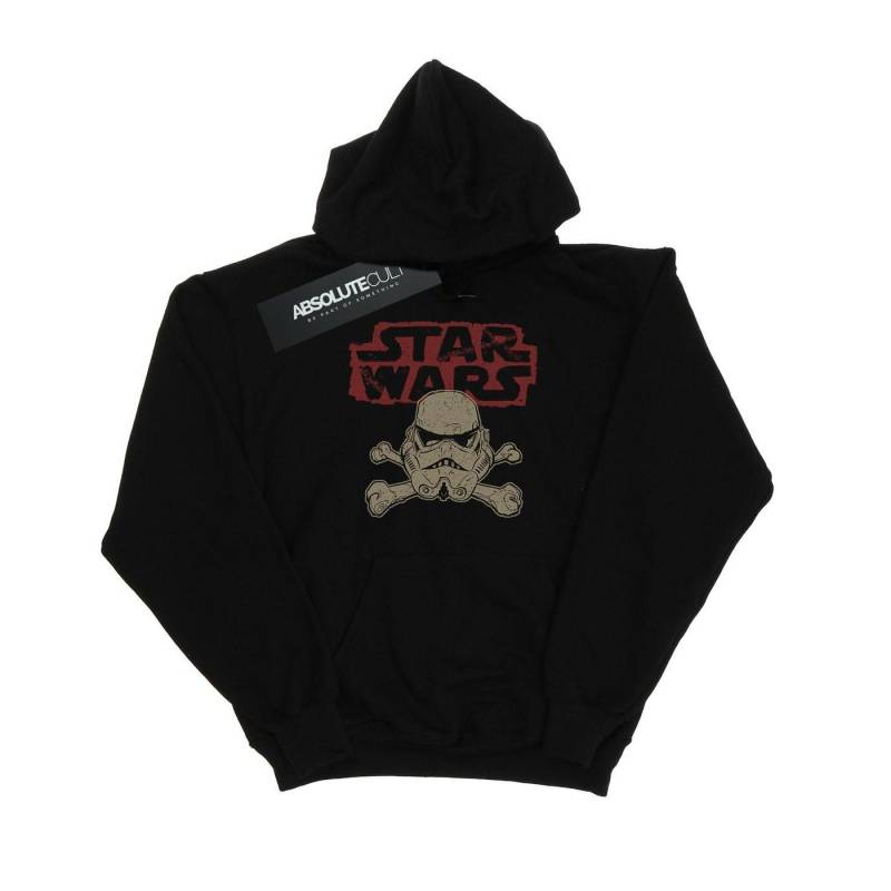 Stormtrooper Skull Logo Kapuzenpullover Herren Schwarz M von STAR WARS