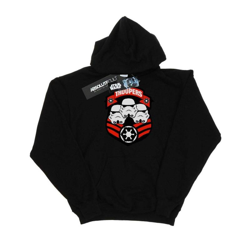 Stormtrooper Troopers Kapuzenpullover Jungen Schwarz 152-158 von STAR WARS