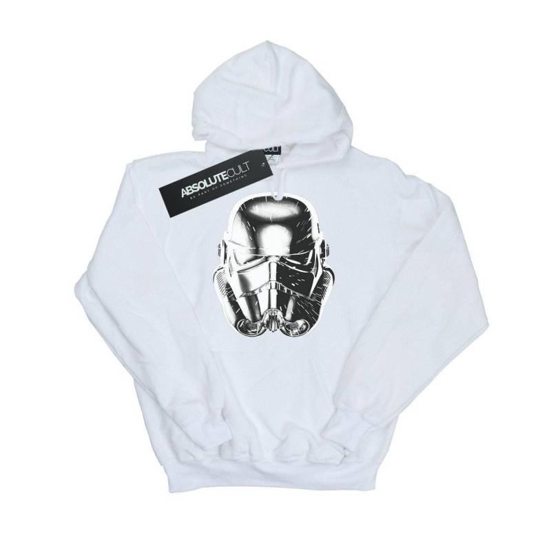 Stormtrooper Warp Speed Helmet Kapuzenpullover Damen Weiss XL von STAR WARS