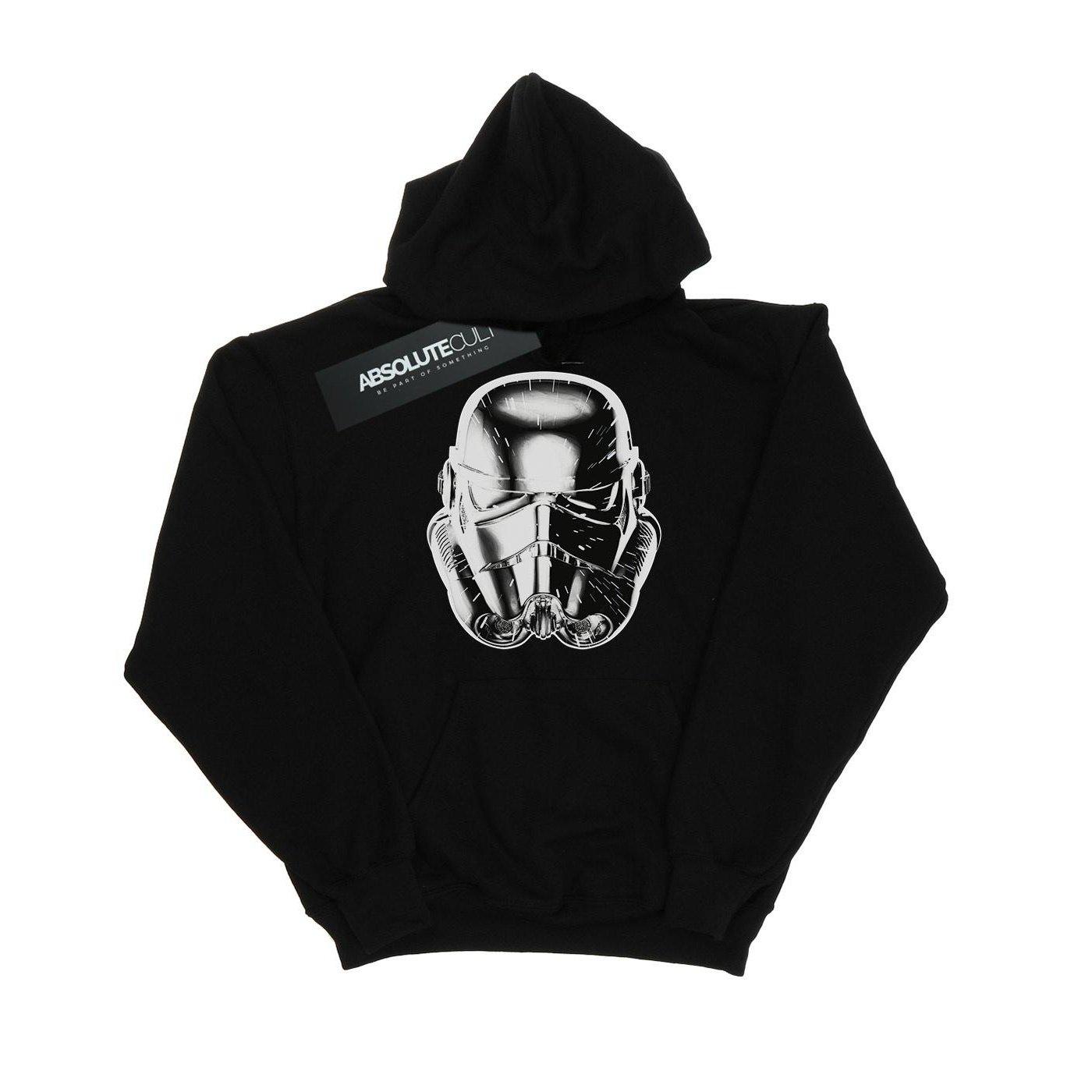 Stormtrooper Warp Speed Helmet Kapuzenpullover Mädchen Schwarz 116 von STAR WARS