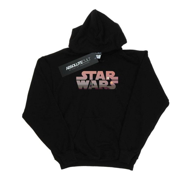 Tatooine Logo Kapuzenpullover Damen Schwarz L von STAR WARS