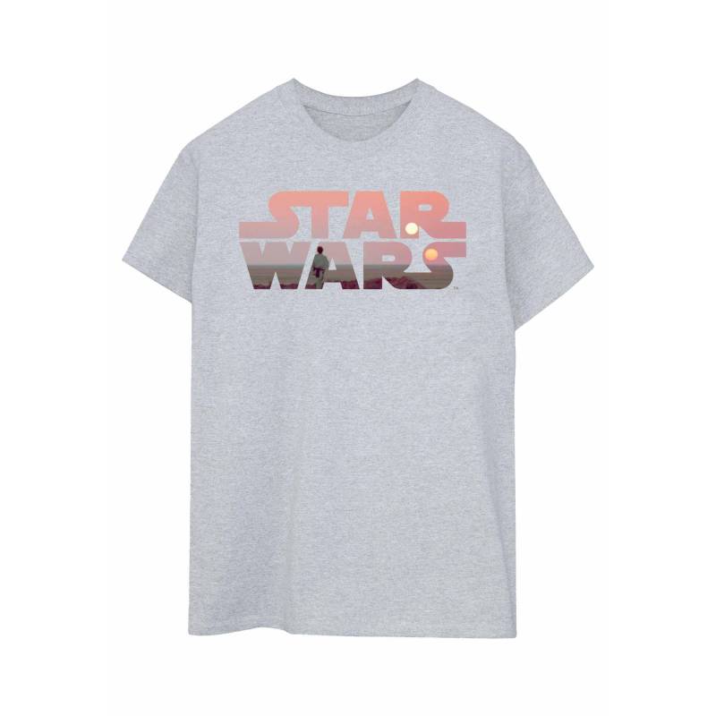 Tatooine Tshirt Damen Grau 3XL von STAR WARS