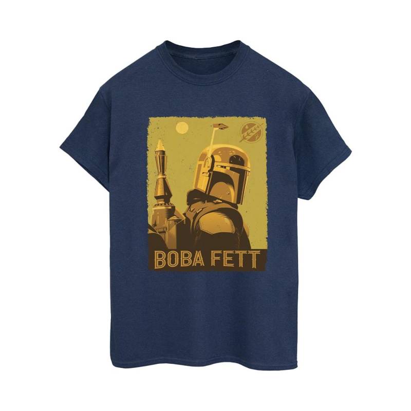 The Book Of Boba Fett Planetary Stare Tshirt Damen Marine 3XL von STAR WARS