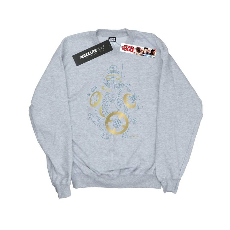 The Last Jedi Bb8 Deconstructed Sweatshirt Herren Grau XL von STAR WARS