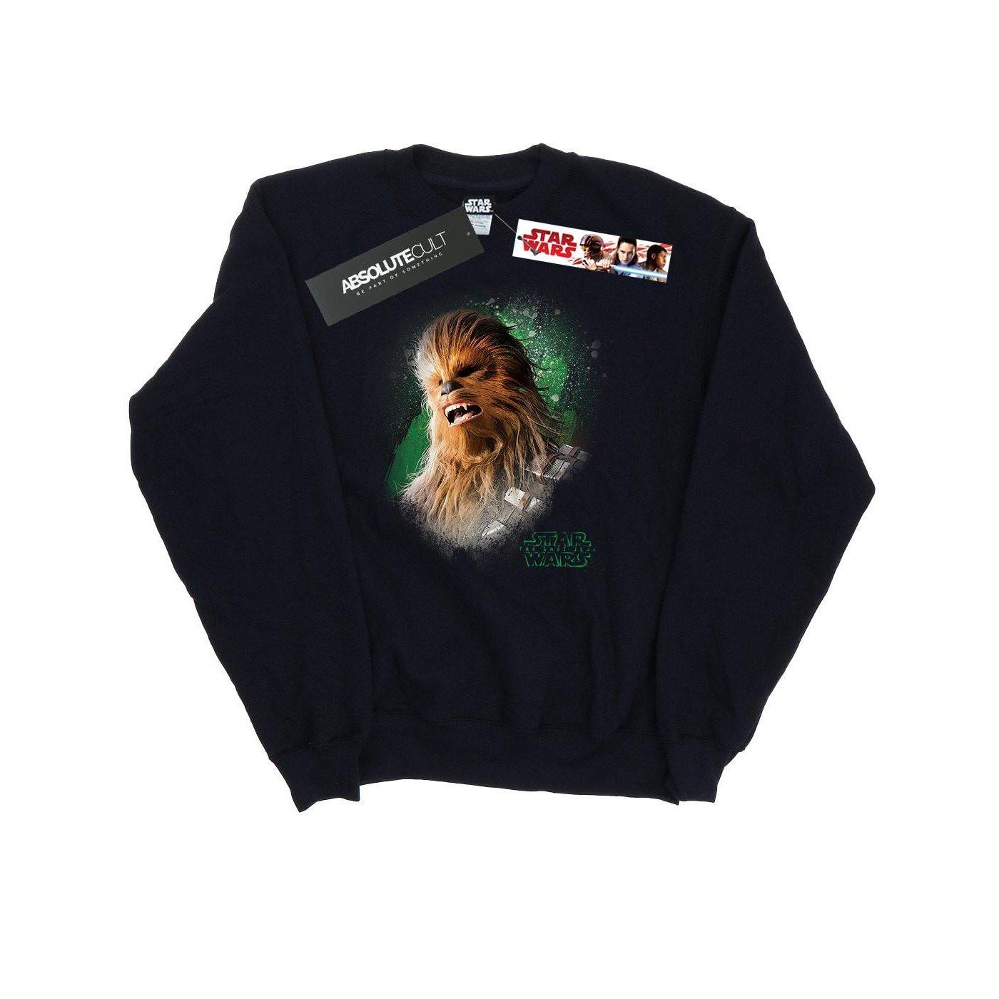 The Last Jedi Chewbacca Brushed Sweatshirt Damen Schwarz XXL von STAR WARS