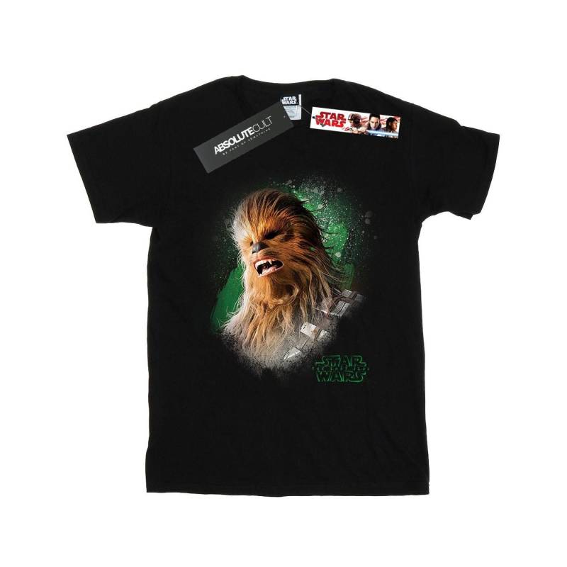 The Last Jedi Chewbacca Brushed Tshirt Damen Schwarz 3XL von STAR WARS