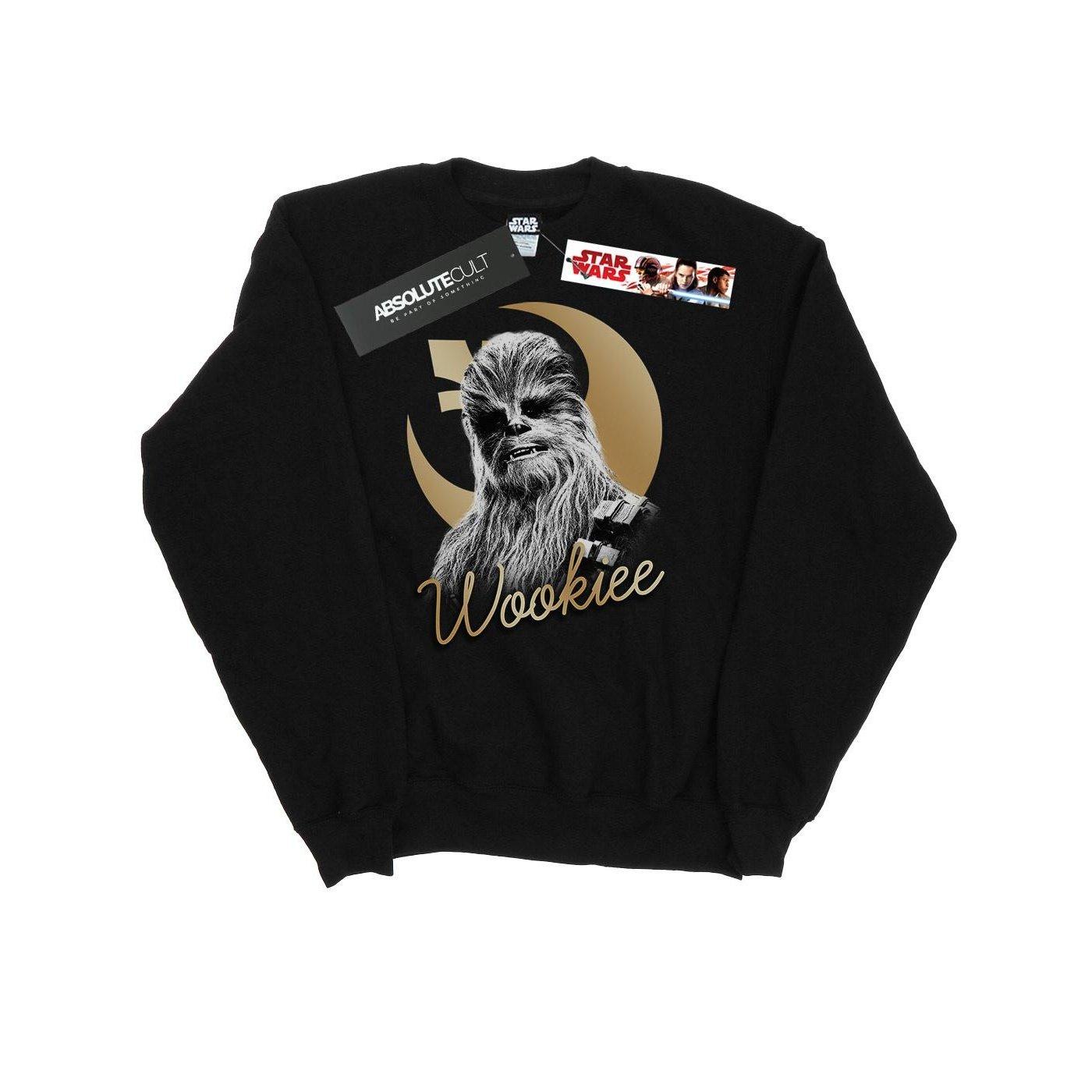 The Last Jedi Gold Chewbacca Sweatshirt Damen Schwarz XXL von STAR WARS