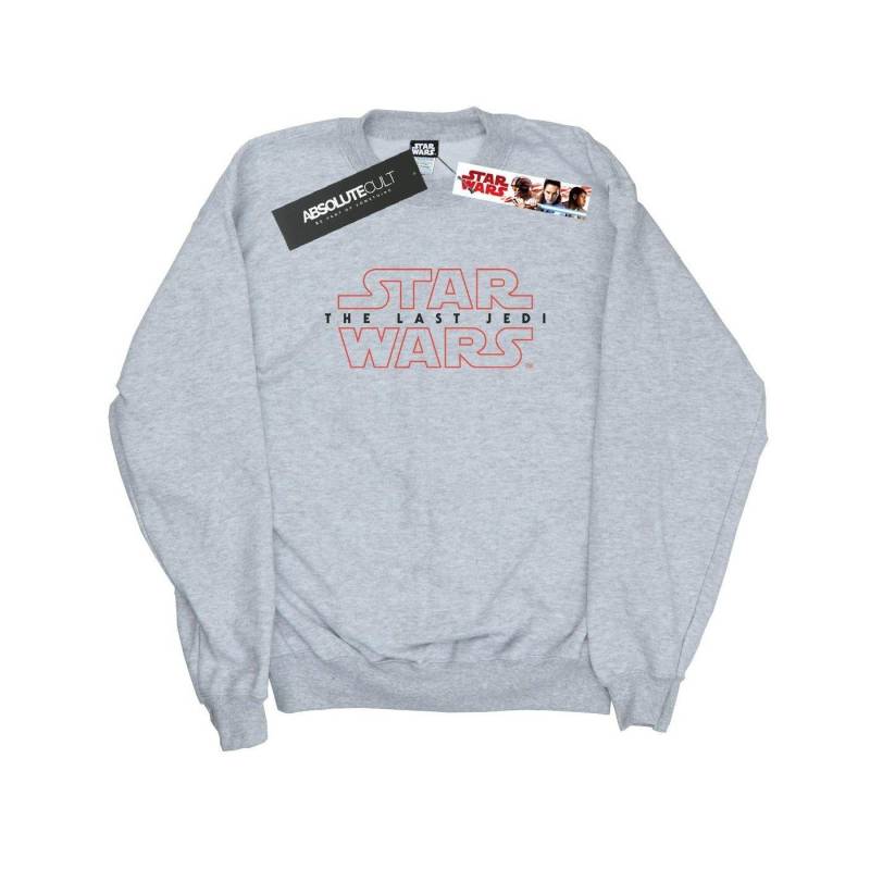 The Last Jedi Logo Sweatshirt Damen Grau XL von STAR WARS