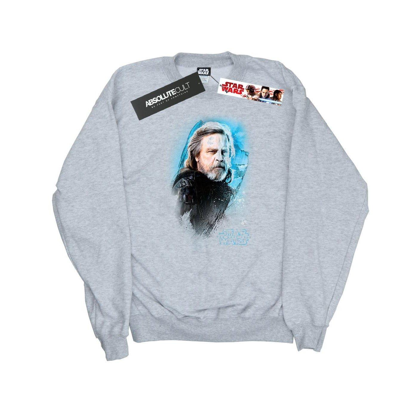 The Last Jedi Luke Skywalker Brushed Sweatshirt Damen Grau L von STAR WARS