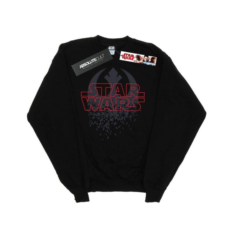 The Last Jedi Shattered Emblem Sweatshirt Damen Schwarz XL von STAR WARS