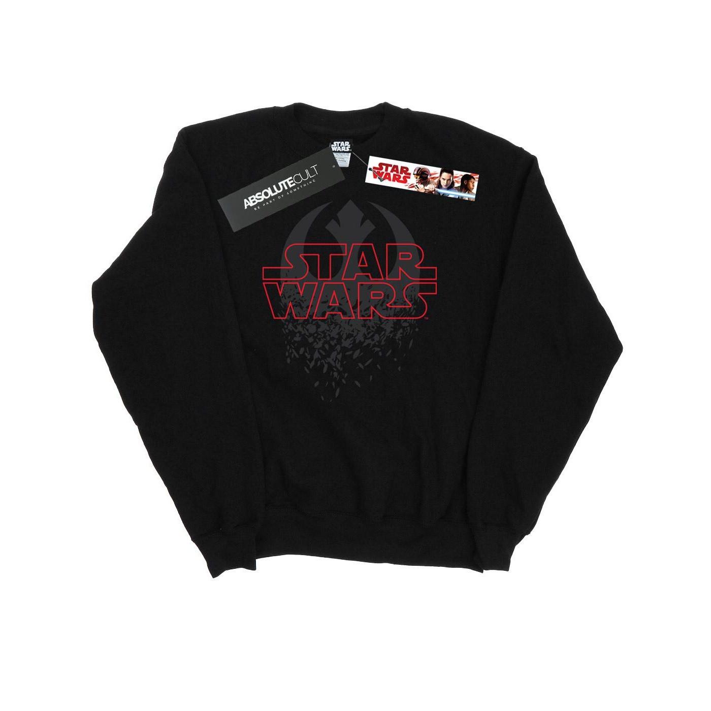 The Last Jedi Shattered Emblem Sweatshirt Herren Schwarz M von STAR WARS