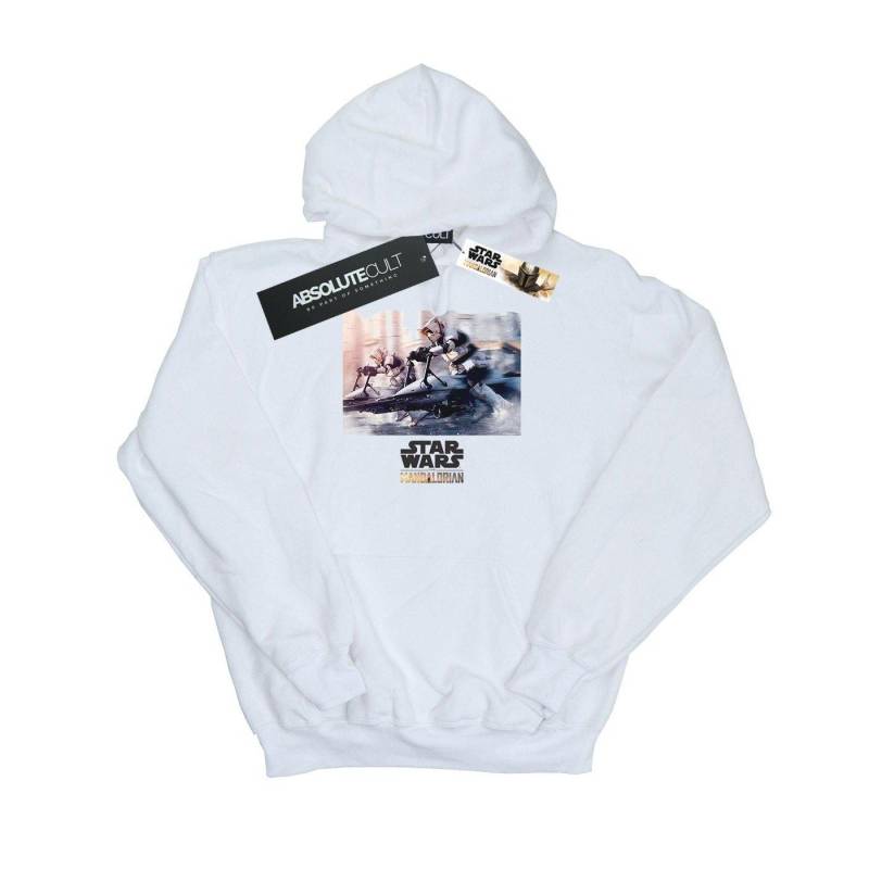 The Mandalorian Scout Troopers Kapuzenpullover Mädchen Weiss 104 von STAR WARS