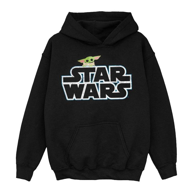 The Mandalorian The Child Logo Kapuzenpullover Mädchen Schwarz 116 von STAR WARS