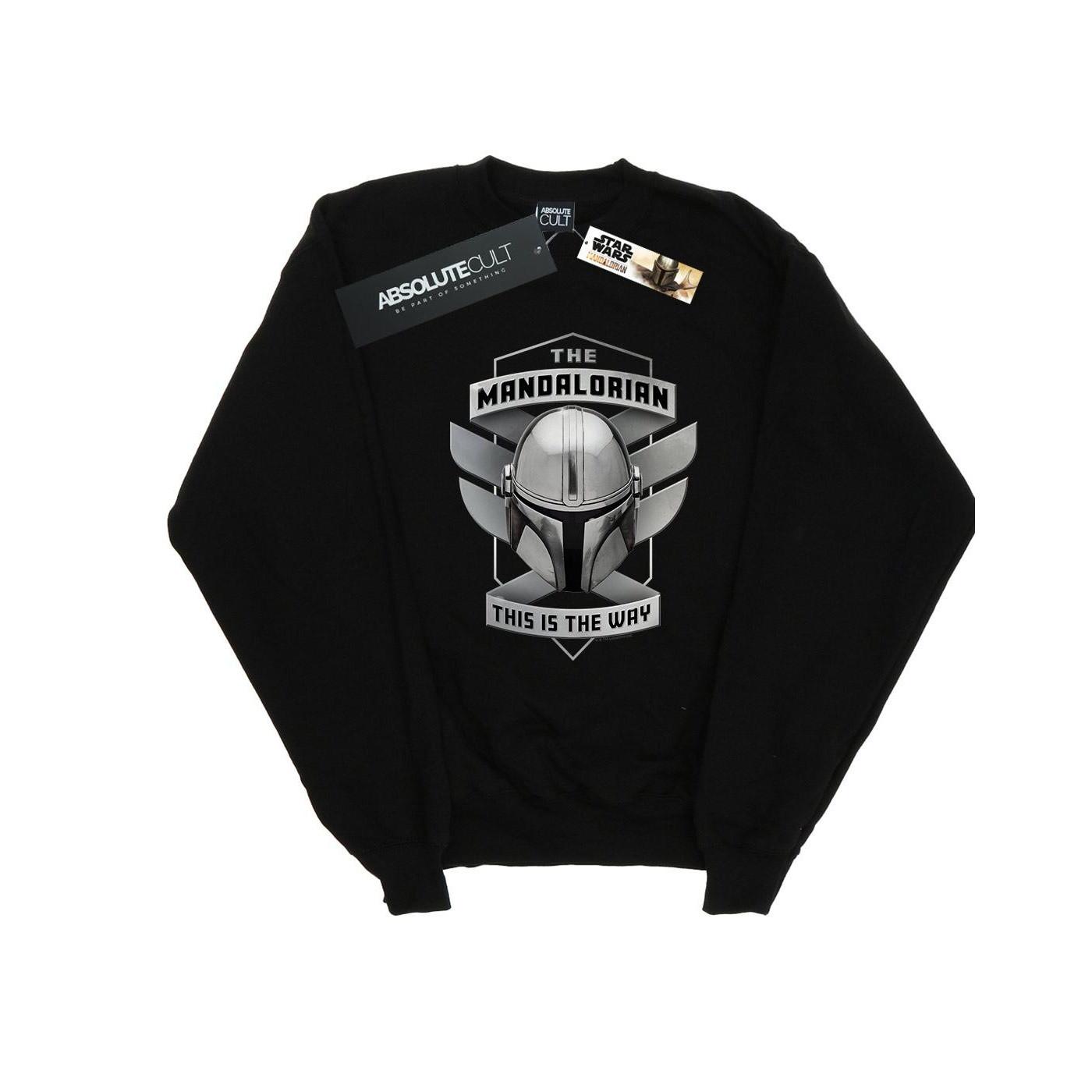 The Mandalorian This Is The Way Mando Sweatshirt Herren Schwarz L von STAR WARS