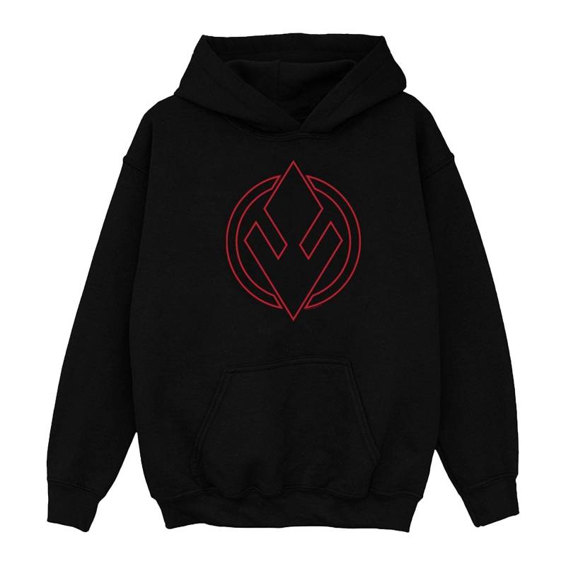 The Rise Of Skywalker Sith Order Insignia Kapuzenpullover Mädchen Schwarz 104 von STAR WARS