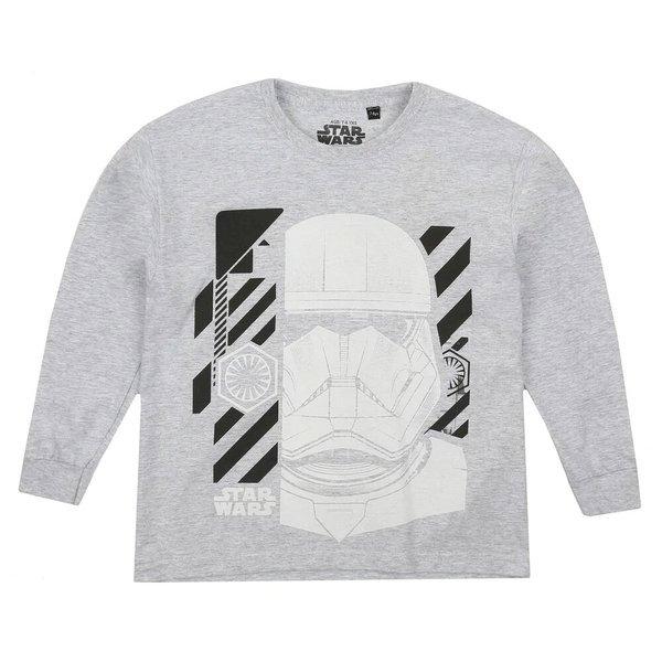 Tshirt Langärmlig Jungen Grau 146/152 von STAR WARS