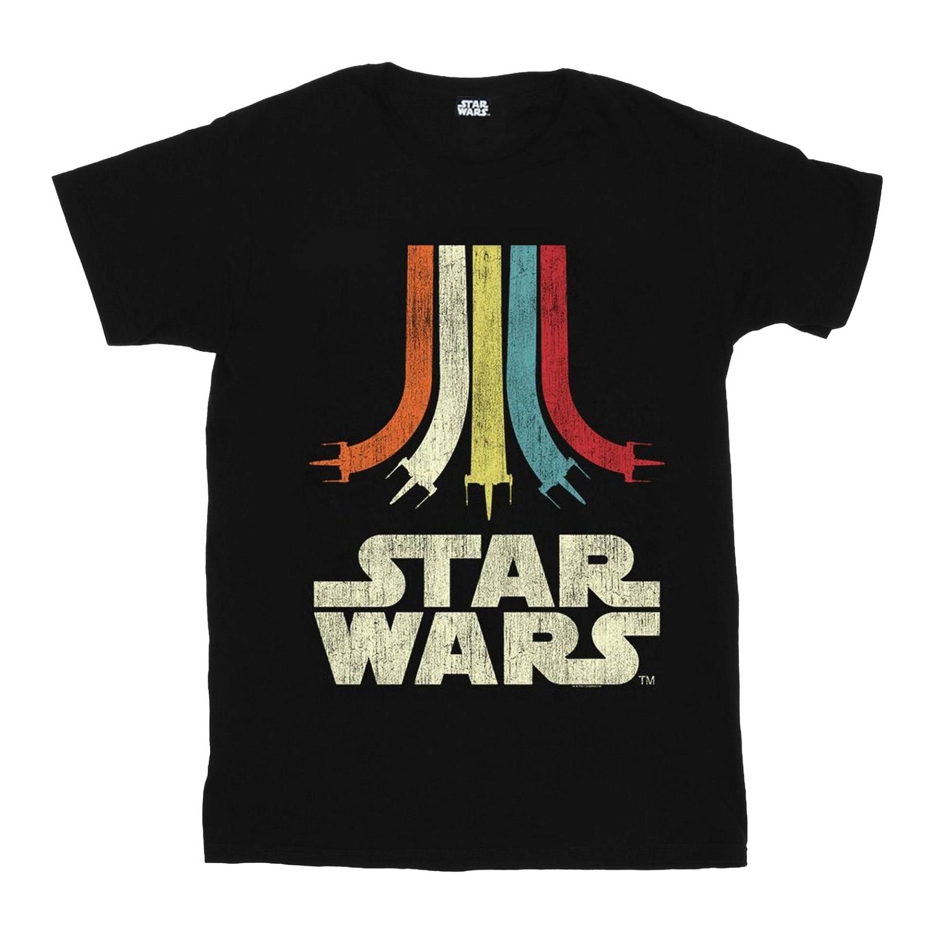 Tshirt Mädchen Schwarz 128 von STAR WARS