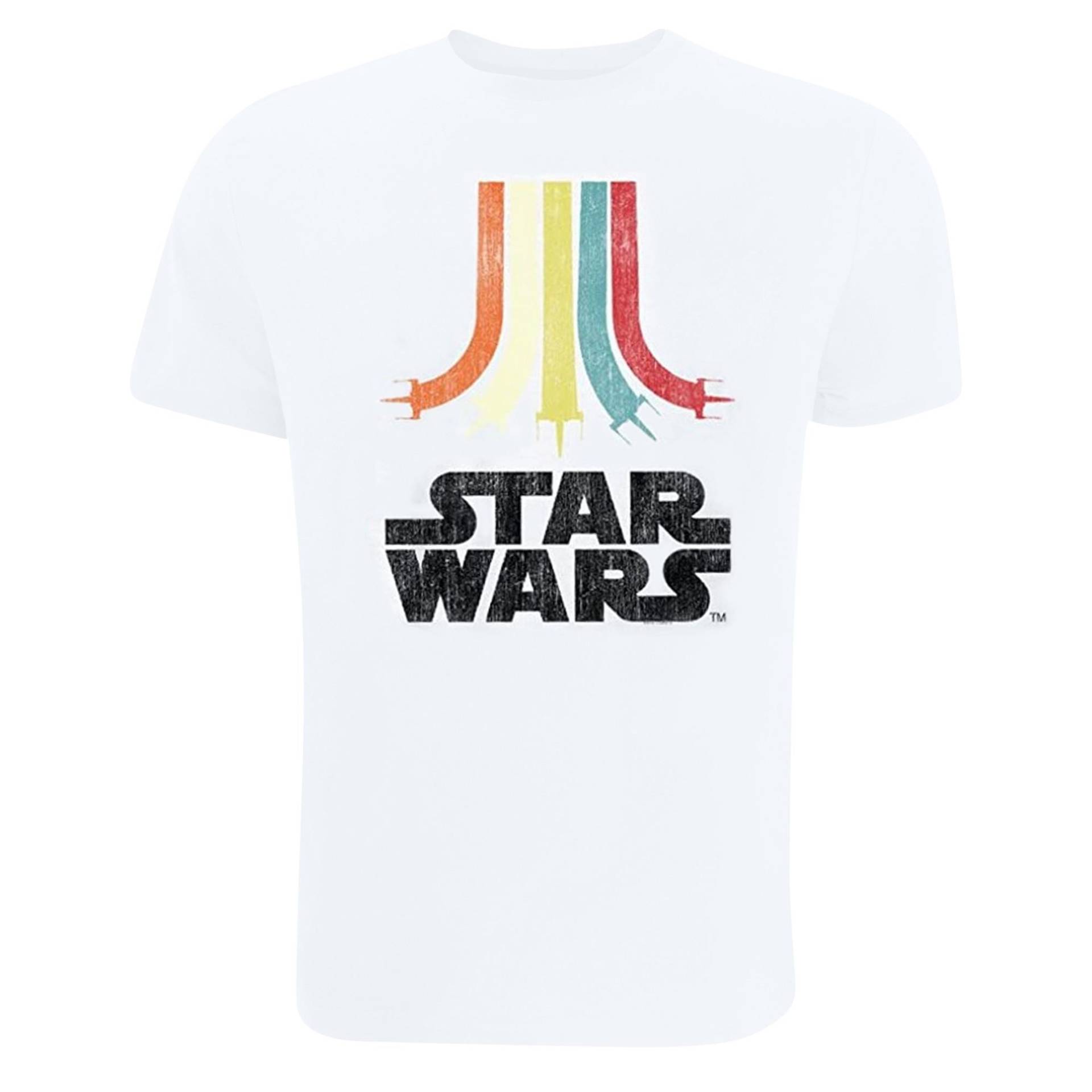 Tshirt Mädchen Weiss 128 von STAR WARS