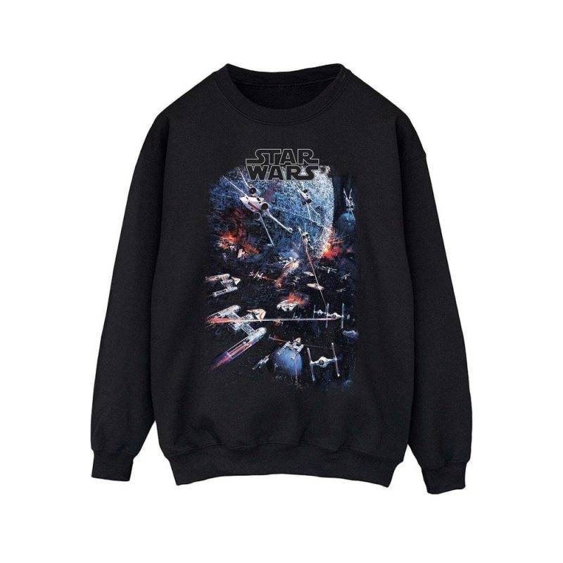 Universe Battle Sweatshirt Herren Schwarz L von STAR WARS