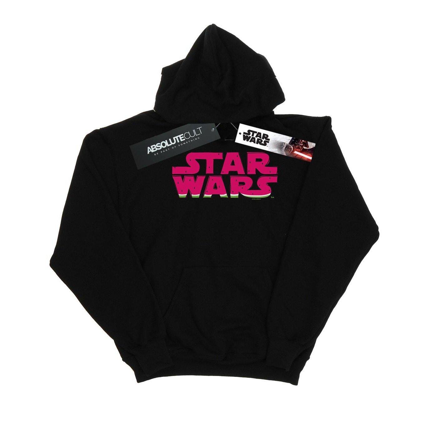 Watermelon Logo Kapuzenpullover Damen Schwarz XL von STAR WARS