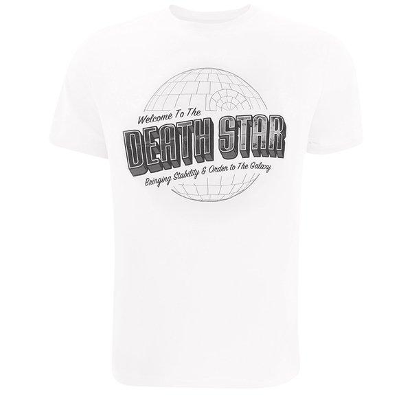 Welcome To The Death Star Tshirt Herren Weiss Bedruckt L von STAR WARS