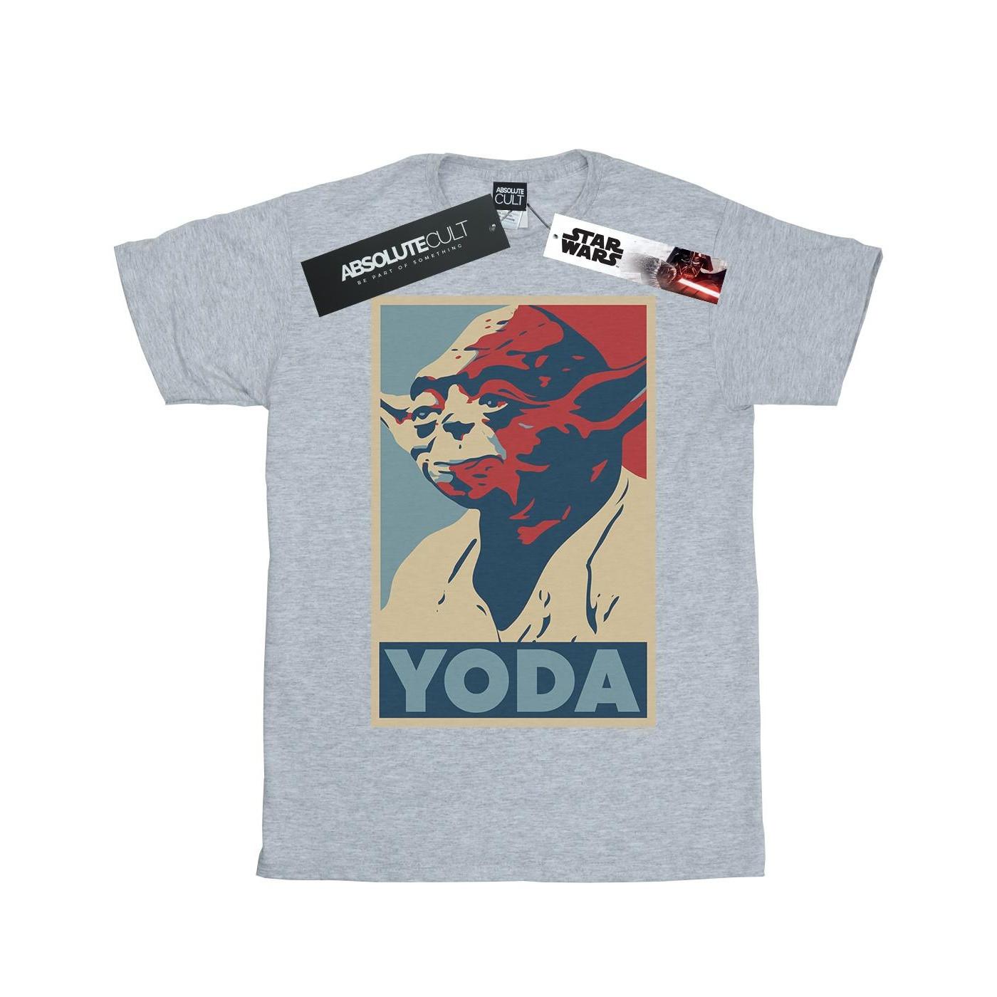 Yoda Poster Tshirt Damen Grau 3XL von STAR WARS