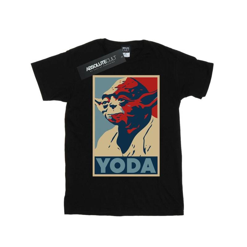 Yoda Poster Tshirt Herren Schwarz 3XL von STAR WARS