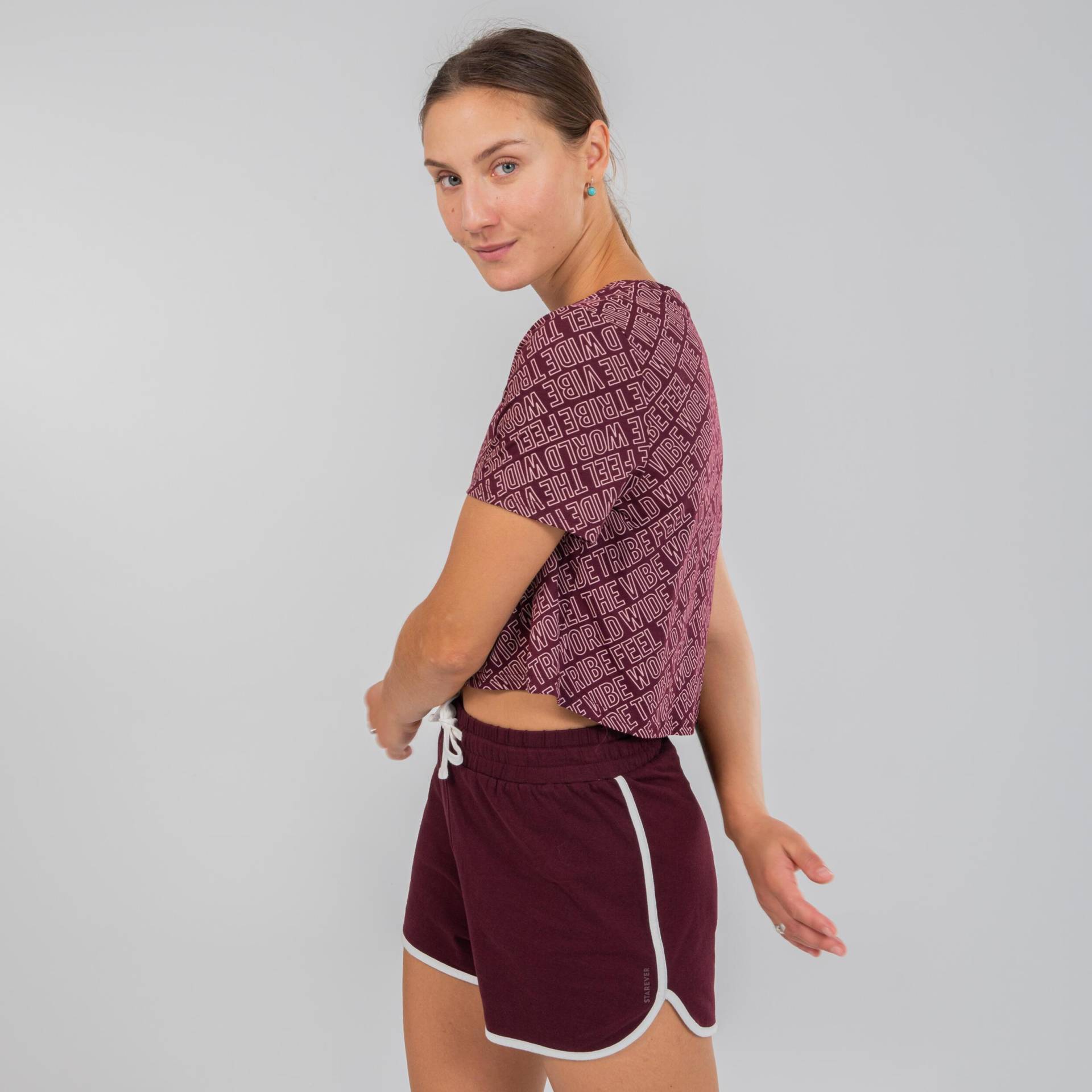 STAREVER - Kurzarmshirt Urban Dance, für Damen, Bordeaux, Größe 46 von STAREVER