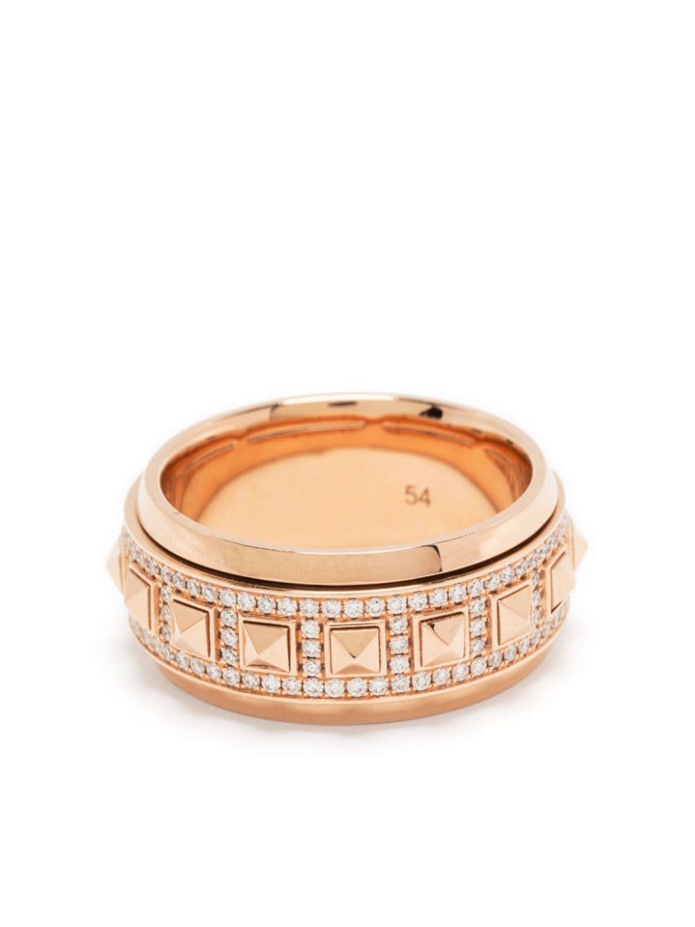 STATEMENT PARIS 18kt rose gold Rockaway Spinner diamond ring von STATEMENT PARIS